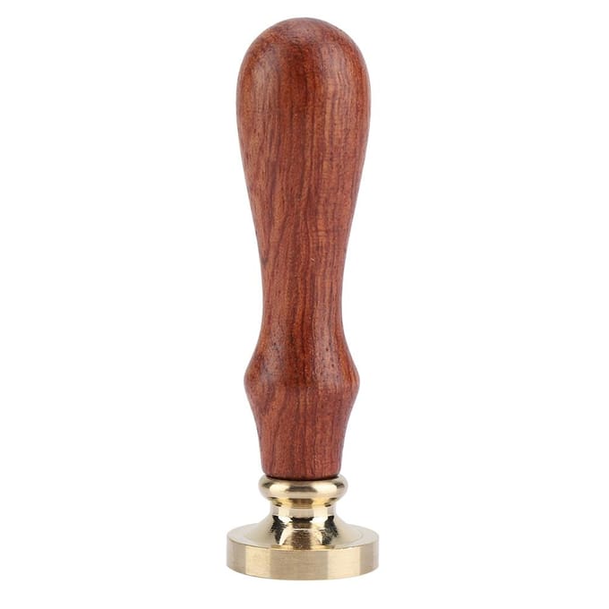 1 bâton de cire à cacheter rétro en bois, tampon classique pour cartes d'invitation de mariage(091) brown