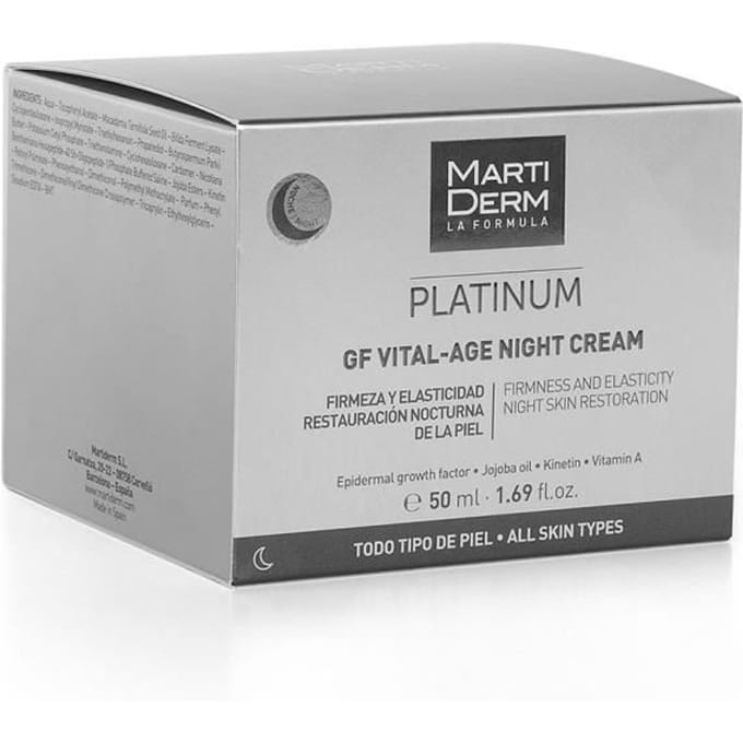 Crème de Nuit - MARTIDERM - Platinum GF - 50ml - Hydratation Intense - Renouvellement Cellulaire