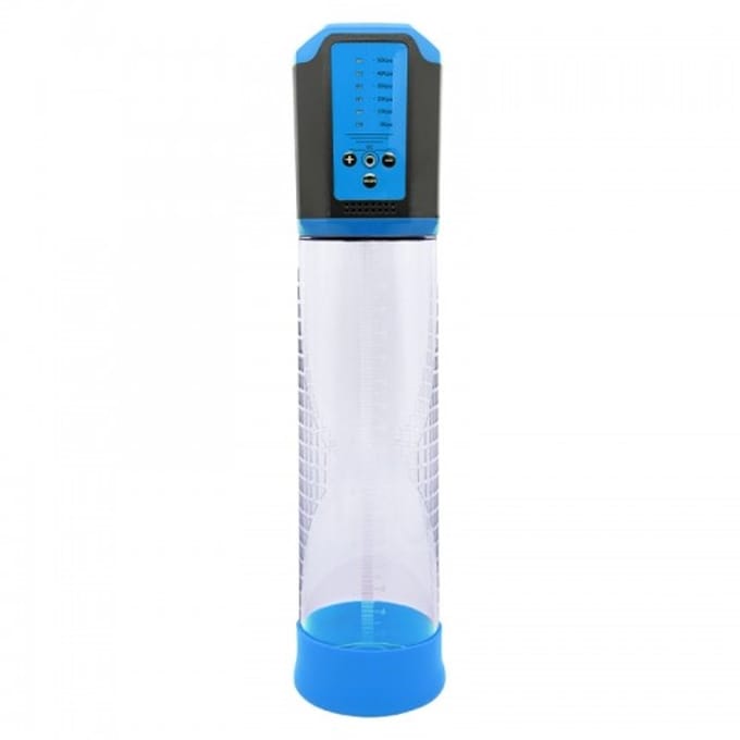 Nooitmeersaai - Penispomp - Oplaadbaar - Blauw - lengte 30cm - Splashproof