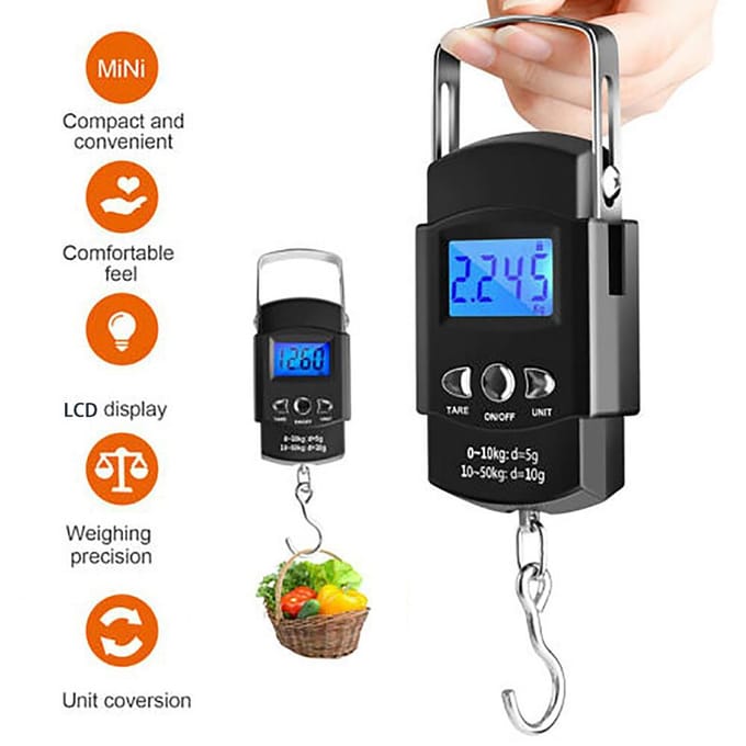 Handheld Digitale Visweegschaal Visgrijper Visgereedschap Haakverwijderaar Combo Kit Visgerei veelkleurig