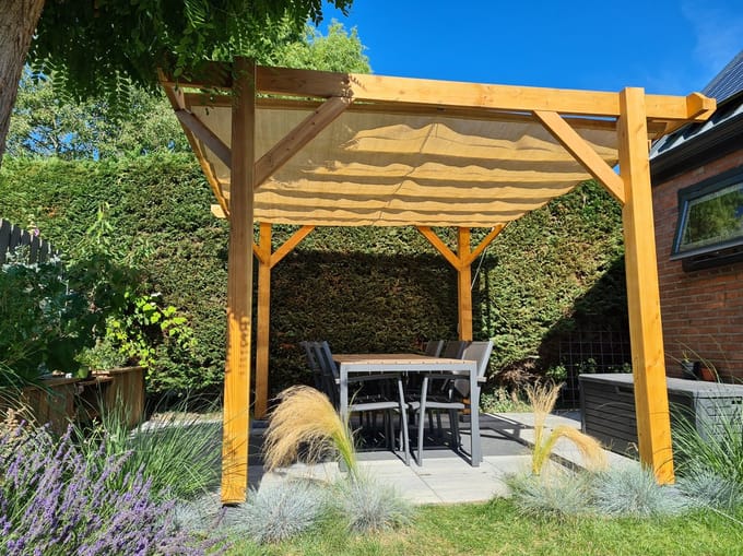 Wovar Harmonica schaduwdoek 200 x 500 cm | 285gr/m2 | Zand | Per stuk | Premium Schaduwdoeken