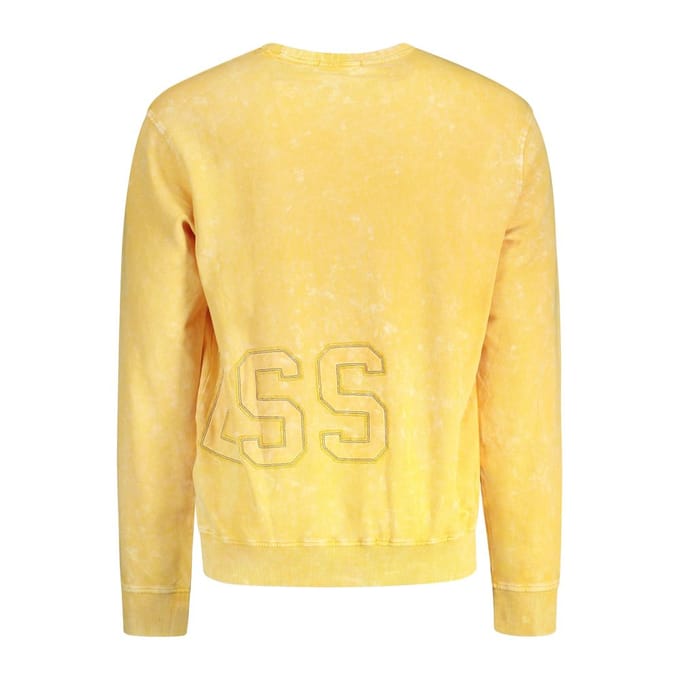 Guess Jeans Gele Katoenen Mannen Sweater
