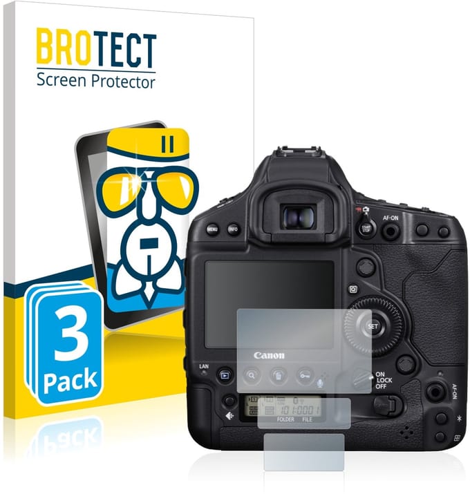 Screenprotector 3 Stuks voor Canon EOS 1D X Mark III Beschermglas transparant