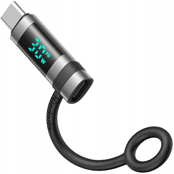Adapter voor Gegevens en Opladen Lightning - USB-C McDodo OT-0180 Pigeon Display, Zwart