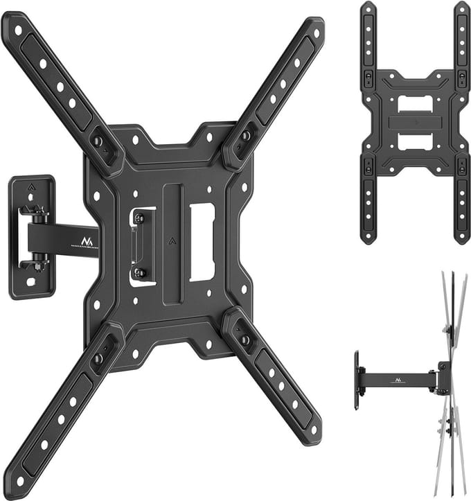 Maclean- TV-beugel - TV-houder max. 23-65" - max. 30 kg, universeel, max. VESA 400x400, MC-758 N