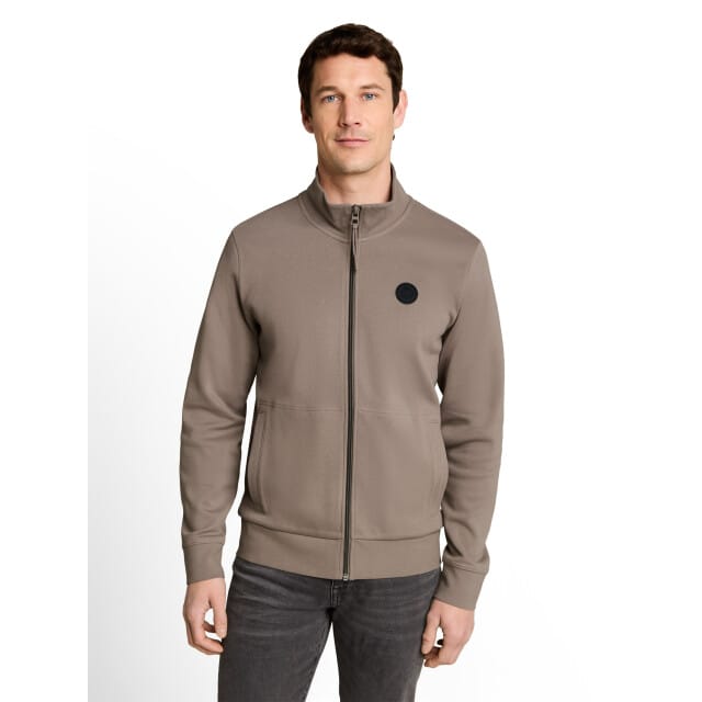 Tom Tailor - Sweatvest - Heren - M - Taupe - Katoen - 1051561