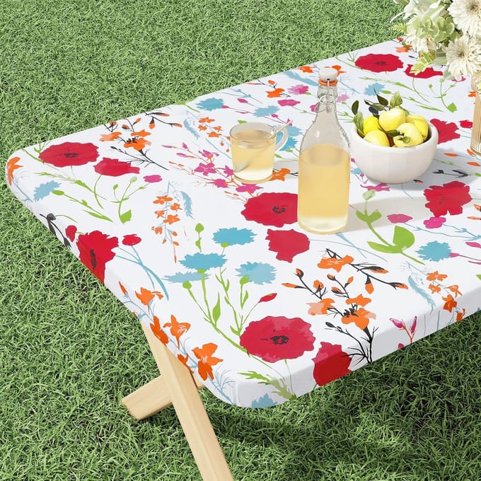 Waterdicht Tafelkleed voor Opvouwbare Tafels - Elastische Antislip Beschermhoes