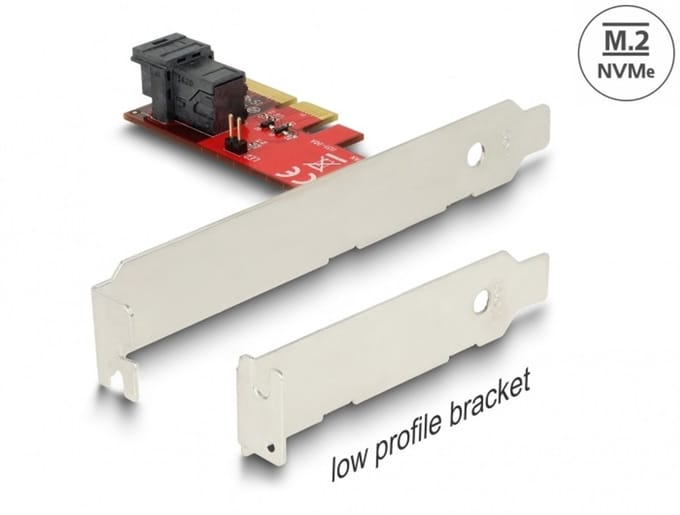 Delock PCI Express x4 Card > 1 x internal SFF-8643 NVMe - Low Profile Form Factor