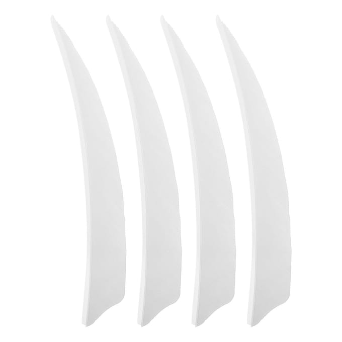 20 stuks Veer Fletching Hoge Snelheid Stabiele Vlucht Boogschieten Pijlen voor Buitenpijlen 4 Inch Wit wit