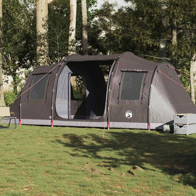 Vidaxl Kampeertent, 4-Pers., Tunnelmodel, Bruin, Waterdicht