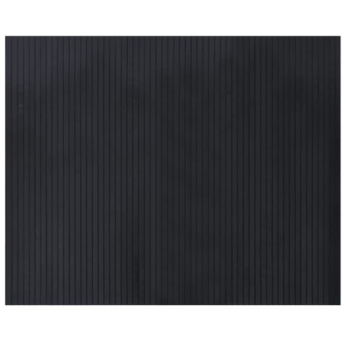vidaXL - Vloerkleed - rechthoekig - 80x100 - cm - bamboe - zwart