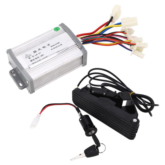 48V 1000w Controller met Borstelmotor met Voetgaspedaal Elektrische Fietsen Ombouwset voor black