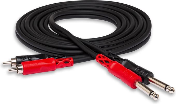 Hosa CPR-202 - kabel - jack naar tulp - 2mtr