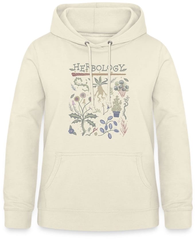 Harry Potter Herbology Botanisch Kruiden Ontwerp Hoodie Dames