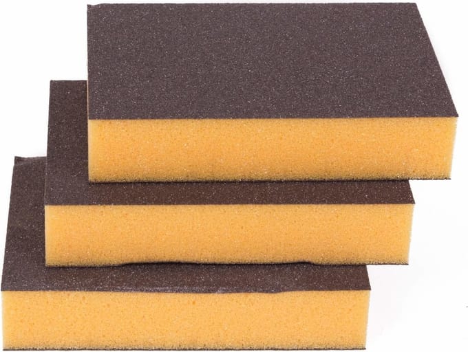 Benson Schuurspons - Dubbele Functie - Geel/Grijs - 10 x 7 x 2 cm - 3 stuks