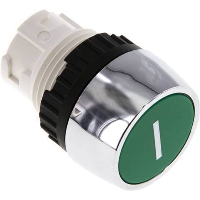 Actuator Opzetstuk 22mm Drukknop Groen/Wit