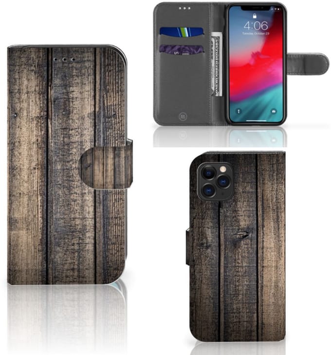 Apple iPhone 11 Pro Book Style Case Steigerhout