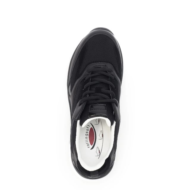 Gabor rollingsoft sensitive 66.936.57 - dames rollende wandelsneaker - Zwart - maat 38 (EU) 5 (UK)