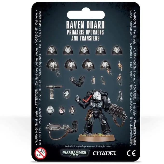 44-delig beeldje Games Workshop Warhammer 40k - Raven Guard Primaris Upgrades & Transfers