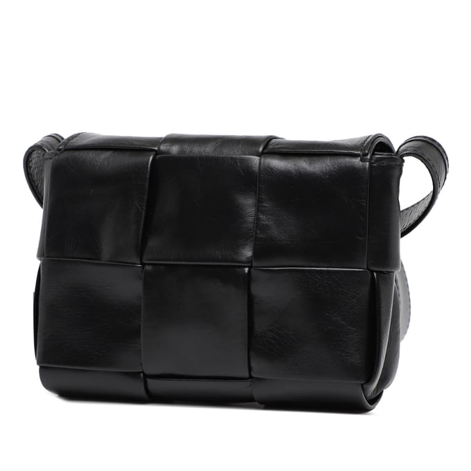 Tweedehands Candy Paper Kalfsleer Intrecciato Cassette Crossbody