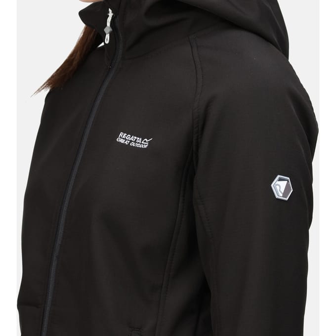 Regatta Dames/Dames Ared III Soft Shell Jas (Zwart)