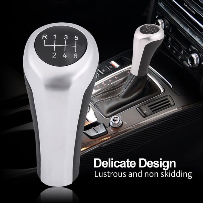 Pommeau de levier de vitesse 6 vitesses pour BMW E39, E46, E53, E60, E63, E83, E90, E92 white