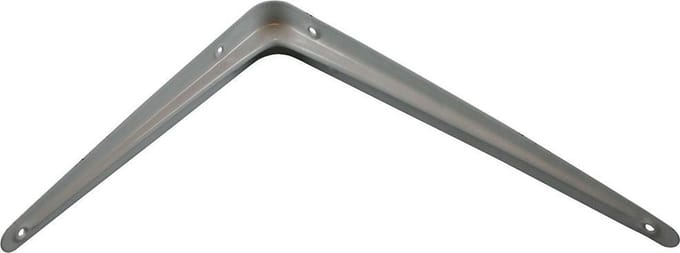 Benson Stalen plankdragers - wit gelakt - 20 x 25 cm - stevig en stijlvol