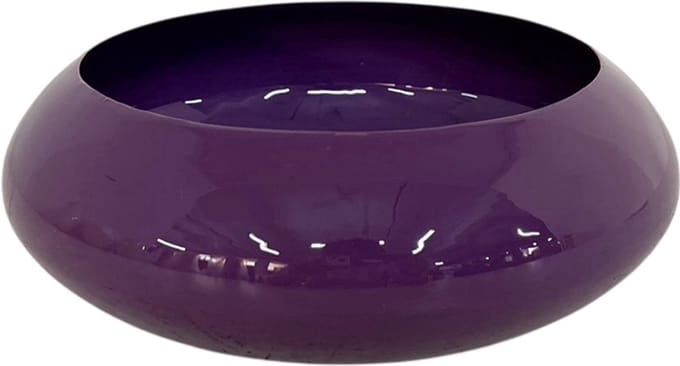 by Mooss - Enamel - Schaal - Paars - Purple - Small - 7 cm - Ã˜ 20 cm - Hoogglans - Metaal