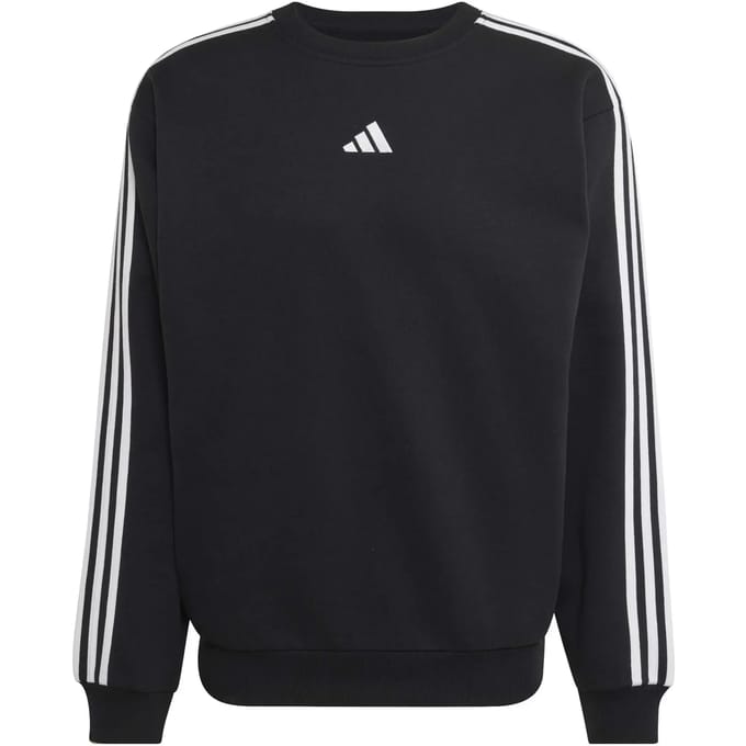 Adidas Essentials 3 Stripes Fleece Sweatshirt Zwart XL Man