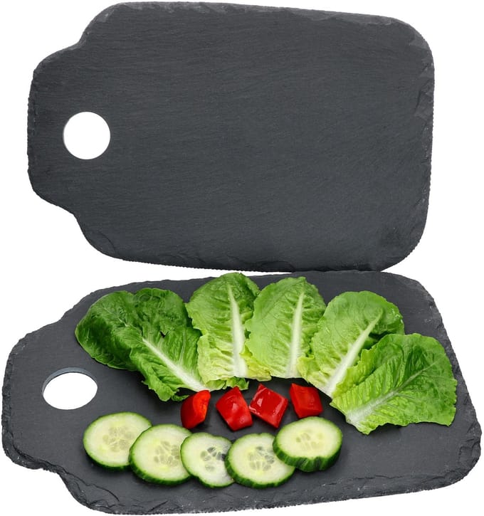 Set van 2 Scivaro leistenen borden 23x35 cm - 315301