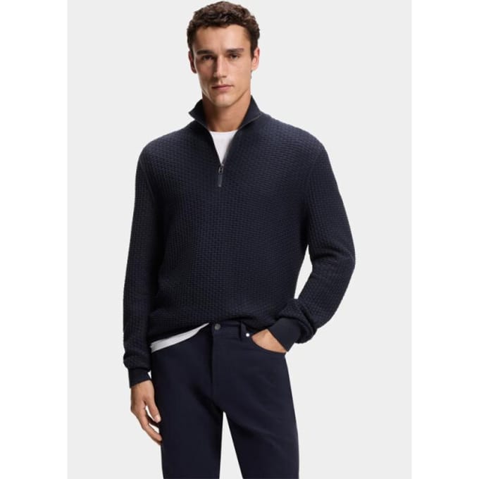 BOSS Black Pullover Blauw H-Ulicio 10276796 01 50555118/404