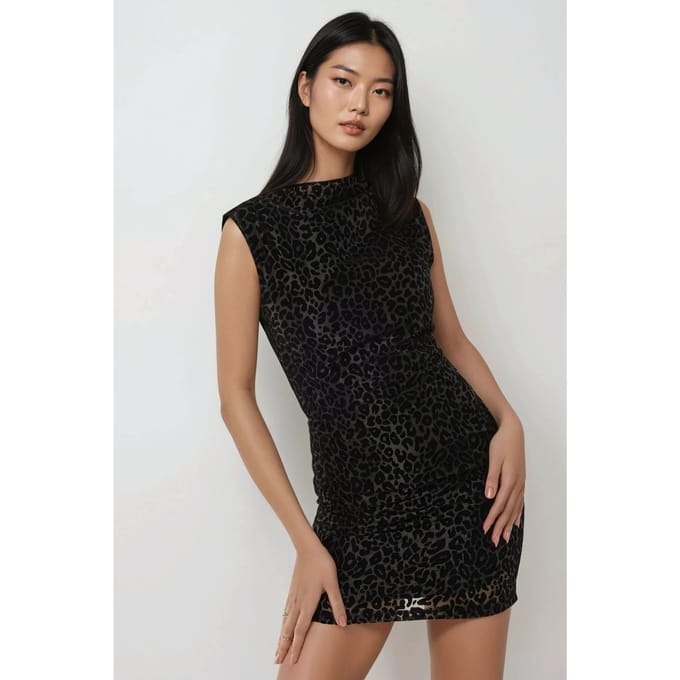 Leopardprint Bodycon Mini-jurk