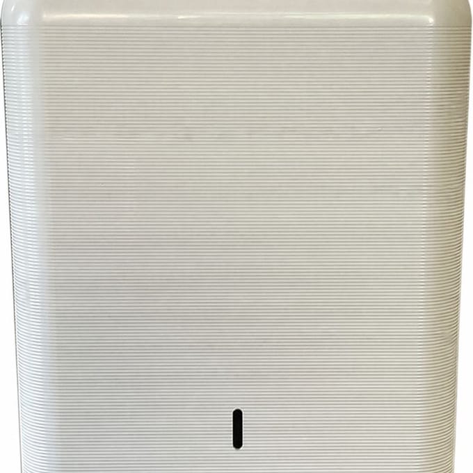 HANDDOEKPAPIERDISPENSER. 100% GERECYCLED PLASTIC. ECO-LINE WIT