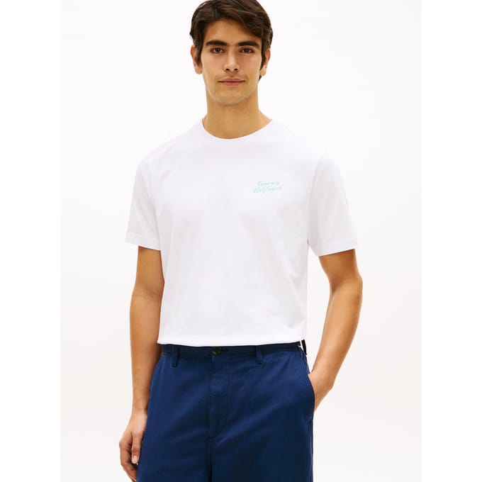 Tommy Hilfiger T-shirt Back Photo Print White  XL
