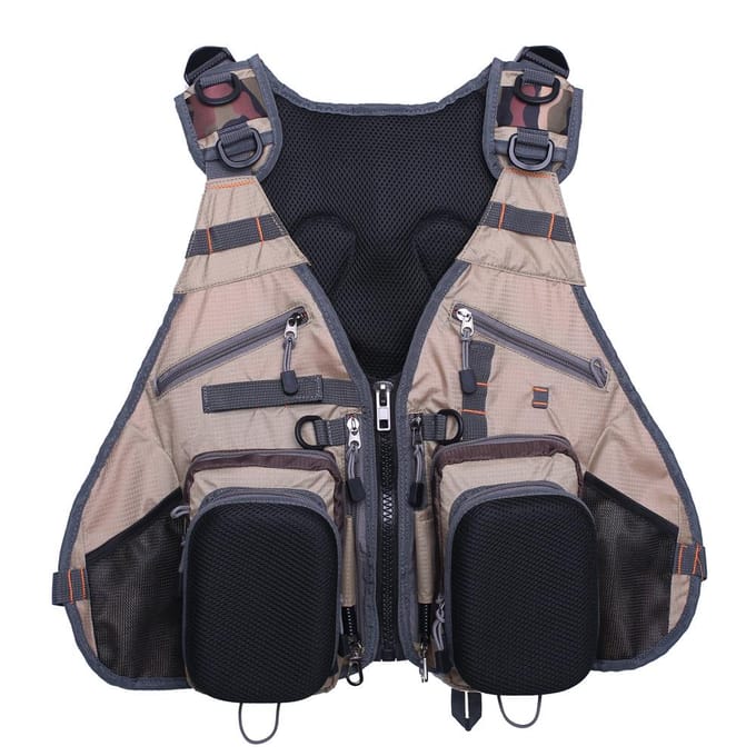 Kylebooker Gilet de pêche à la mouche Sac à dos FV02 vert