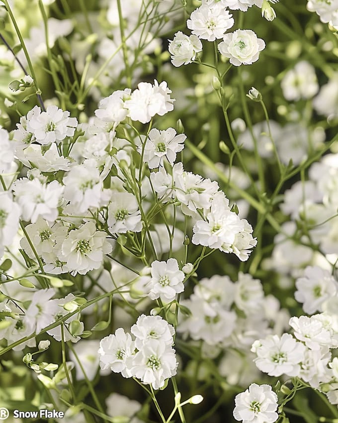 2 sets - Gipskruid Zaden Snow Flake Gypsophila Paniculata Meerjarig Dubbelbloemig Wit