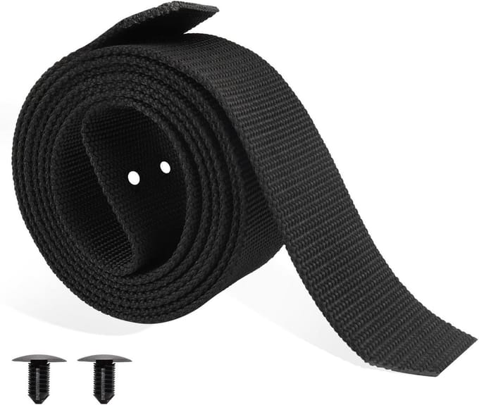 Golfkar Tas Rack Riem - Golftas Houder - Golfen - Verdikte Nylon Singel - 78 inch - Zwart