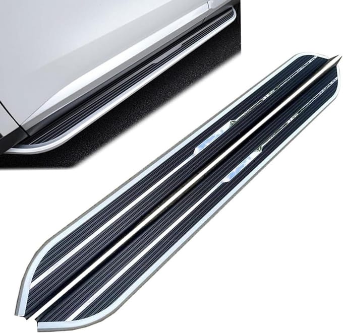 Zijstap Loopplank - Treeplank Nerf Bar - Gemakkelijk Instappen - Aluminium Legering - 2 stuks - Zwart