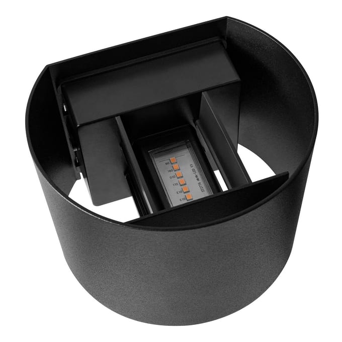 Nordlux LED buiten wandlamp Milda, zwart, up/down, aluminium