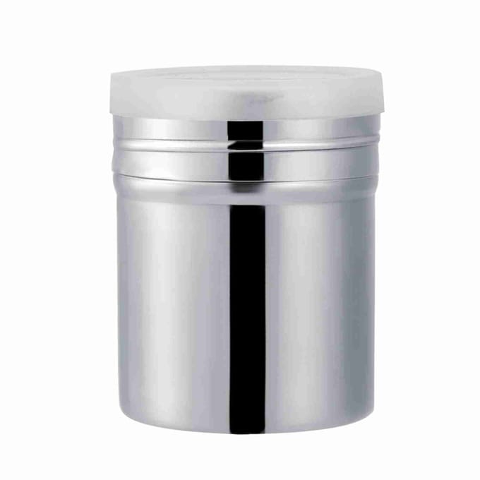 Roestvrijstalen Cacaopoeder Shaker Chocolade Poedersuiker Shaker Zeef S gray