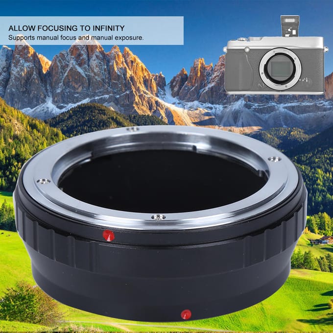 Metalen Lensadapterring voor KONICA AR-lens om te passen op Fuji FX Mirrorless Camera black