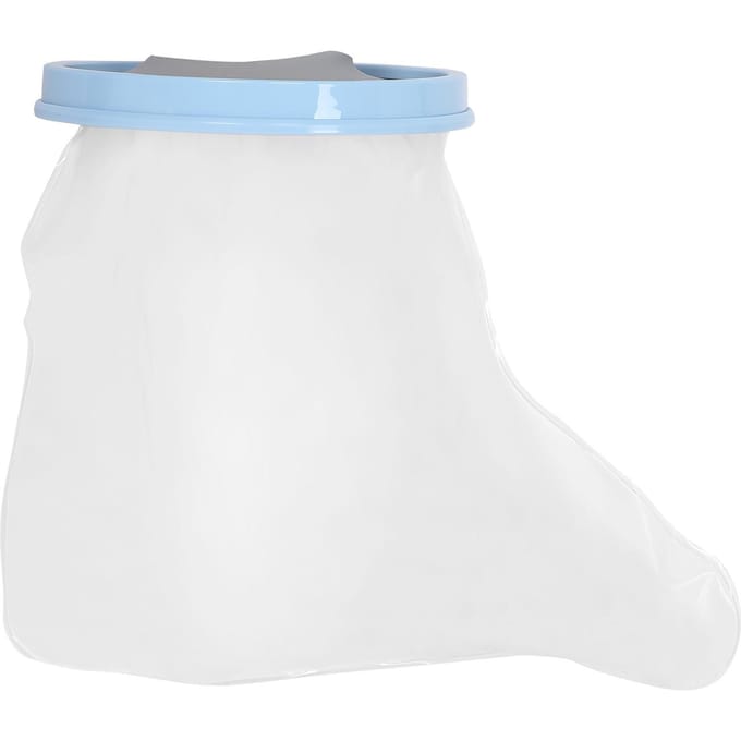36 cm volwassen voet gipsbeschermers waterbestendig elastisch douchegipsbeschermer voor voet white