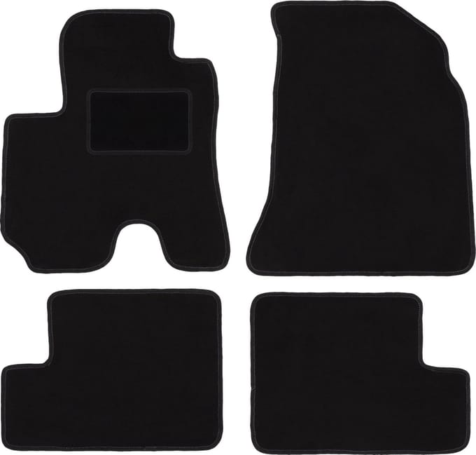 Zwarte veloursmatten voor: Toyota RAV4 II SUV 5-deurs (2000-2003)