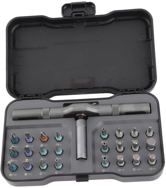 Dailygoods - Multifunctionele Ratelschroevendraaierset 24-in-1