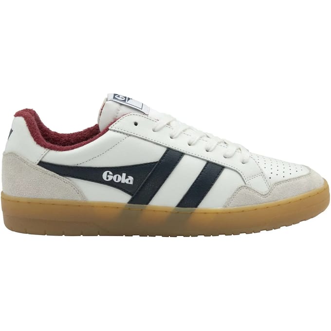 Gola Eagle '86 - Herensneaker - Wit-Zwart-Diep-Rood-Gum