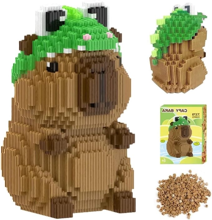 Mini Capybara Bouwstenen - 3548 Stukken Micro Bouwblokken met Handleiding voor Creatieve DIY Projecten voor Kinderen
