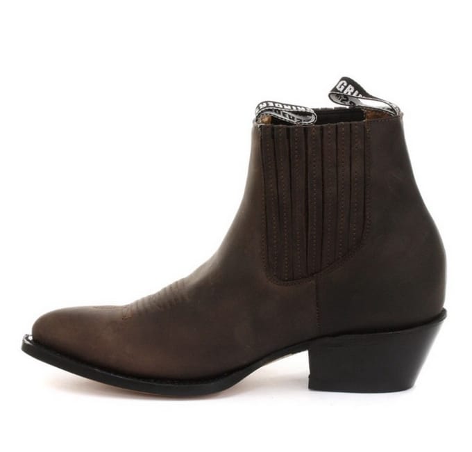 Grinders unisex bruine western enkellaarzen- Maverick