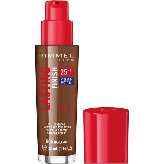 Rimmel London Lasting Finish 25H With Comfort Serum Foundation - Hazelnut