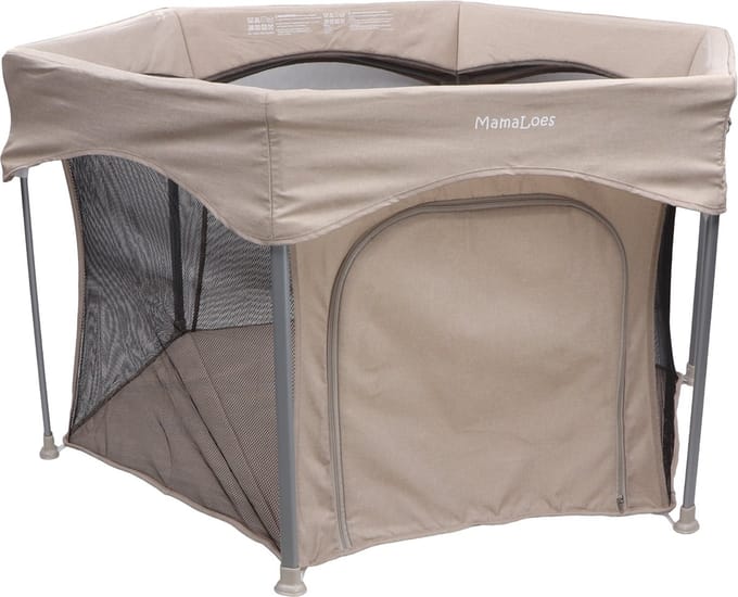 Mamaloes Boris Beige 6-Hoekige Inklapbare Baby Box