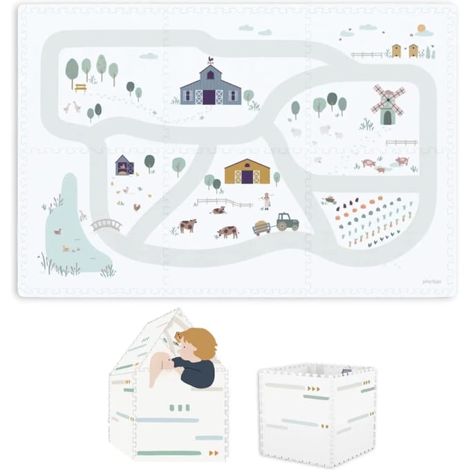 Tapis de jeu puzzel en huisje Play&Go Farm